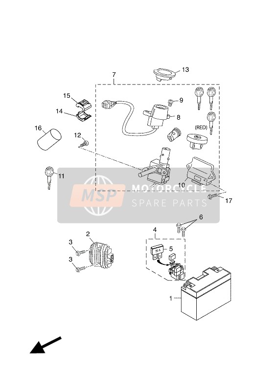 2DLH591A1000, Bloc De Control, Yamaha, 0